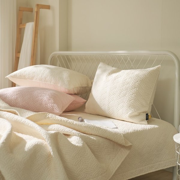 아밍 초은 고밀도 워싱 순면 양모 베개커버 50x70 3컬러