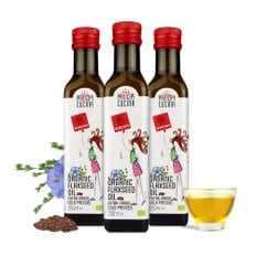 프린치피 유기농 엑스트라버진 아마씨유 냉압착 아마씨오일 기름 250mlX3병