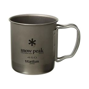 미국 스노우피크 티타늄 캠핑컵 Snow Peak Titanium Single Wall 450 Mug One Size 1379901