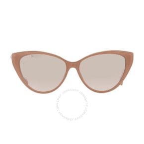 5230898 Jimmy Choo Brown Silver Cat Eye Ladies Sunglasses