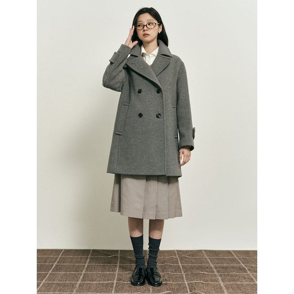 [B. my] 울 혼방 마치 코트  애쉬 (BF5X30N014)