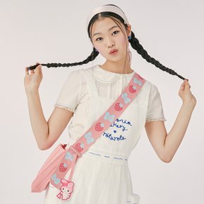 [8/22 예약배송]Lucky Pleats Knit Wing My Melody Blossom Pink