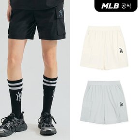 [코리아공식] [MLB] 베이직 고프코어 우븐 피스테 5부 반바지 (3 COLOR)