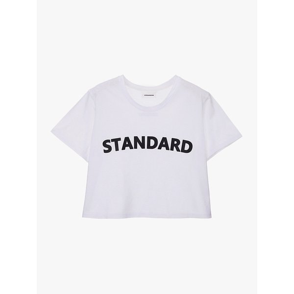 레터링 기본 티셔츠_화이트