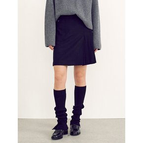 Pleated Mini Skirt  Black (KE4Y27M015)