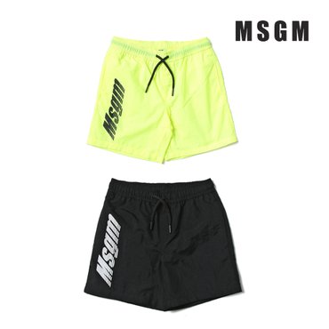 트래드후스 [MSGM] 남아 스윔쇼츠 블랙/네온옐로우 남아수영복 029495 (6Y,8Y,10Y)