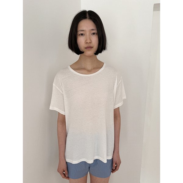 (2차 REORDER) RAW BASIC TEE IN WHITE