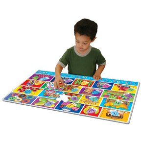 점보퍼즐-숫자50피스 초등 어린이 4세 5세 6세 7세 8세 영어 알파벳 놀이 카드 메모리 게임 대형퍼즐