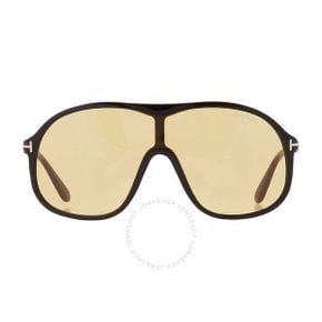 4436788 Tom Ford Drew Brown Shield Mens Sunglasses