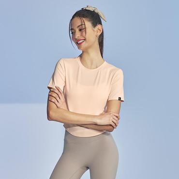 젝시믹스 아이스페더 크롭 숏슬리브 시어스킨 (XWFST03H2_시어스킨)