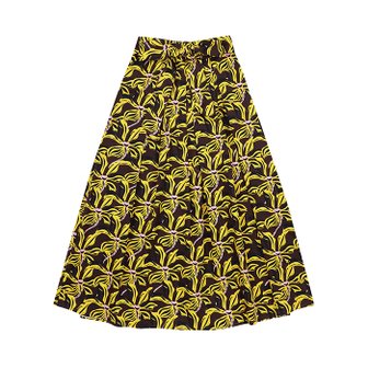 베네통 Flower pattern Banding long skirt_40LGD0035YE