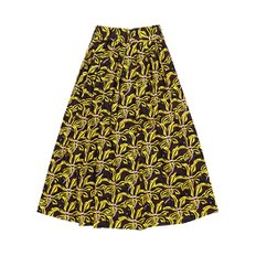 Flower pattern Banding long skirt_40LGD0035YE