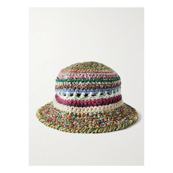울트라바이올햇 코튼 라피아 블렌드 크로셰 버킷 햇 1647597338310856