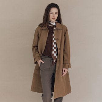 올앤썬드리 [여주점] 올앤선드리 A라인 벨티드 싱글 트랜치코트 A5F8N710