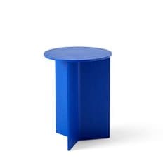 헤이 HAY Slit Table Wood Round High 슬릿 테이블 우드 라운드 하이 비비드 블루