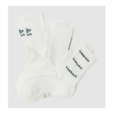 엄브로 남녀공용 변형로고 3PACK 크루 삭스 UQ123CSC10SCW