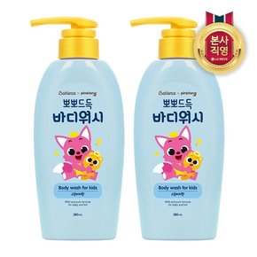 핑크퐁 바디워시 380ml 복숭아향 X 2개