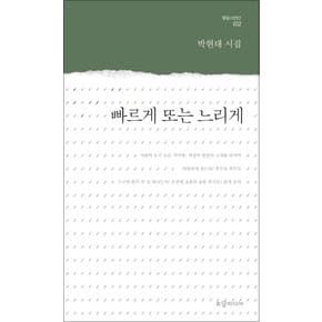 빠르게 또는 느리게 (토담시인선 시리즈 32)