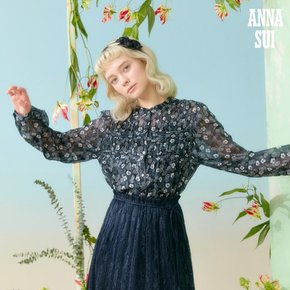 10.[최초가 99000원] ANNA SUI 블라썸 핀턱 아사 블라우스