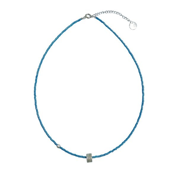 wander wheel necklace(blue)