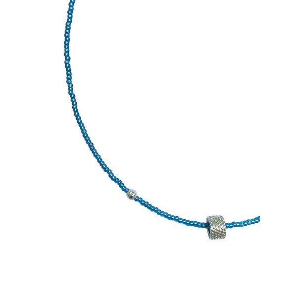 wander wheel necklace(blue)