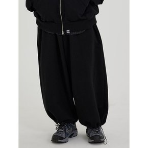 CB WIDE STRING SWEAT PANTS (BLACK)