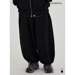 CB WIDE STRING SWEAT PANTS (BLACK)