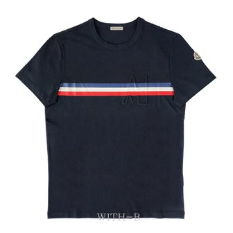 몽클레르 [시흥점] (쇼핑백증정)[MONCLER]스프라이트 반팔셔츠 8C000 39 8390T DARK NAVY