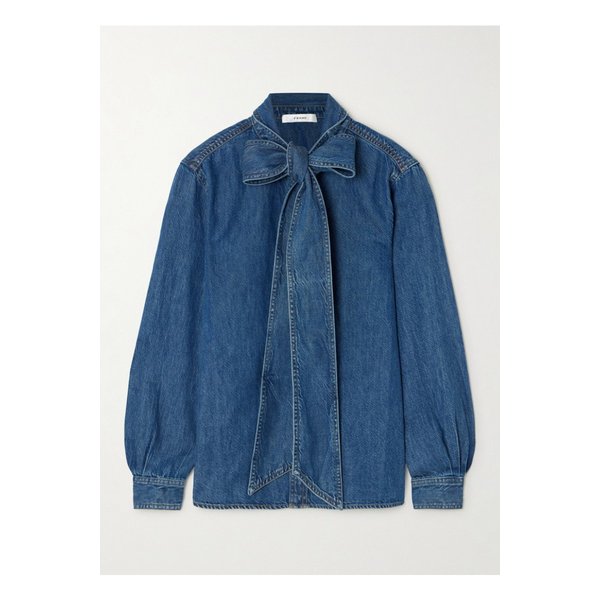 더 세크레터리 퍼시-보우 데님 셔츠 1647597350117341