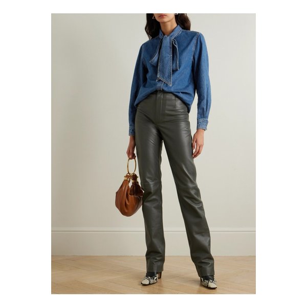 더 세크레터리 퍼시-보우 데님 셔츠 1647597350117341