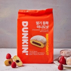 던킨도너츠 [던킨] 딸기 듬뿍 미니도넛 (25g x 10개입)