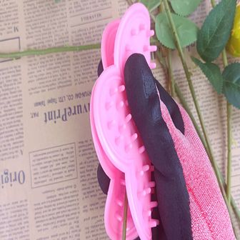  PVC 꽃꽂이 원예 화훼용 잎 가시 제거기 핑크