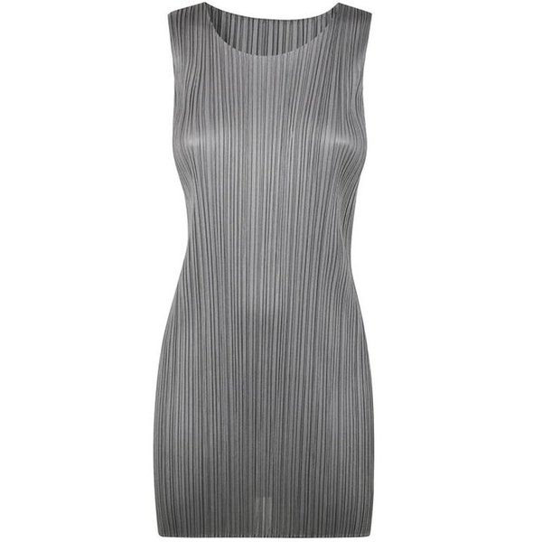플리츠플리즈 숏 원피스 PP56JT10712 GRAY DOM