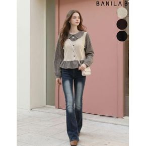 로맨틱 체크 배색 프릴 셔츠_P437418323