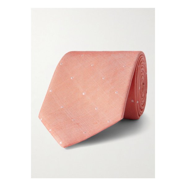 자수 실크 리넨 혼방 타이 8cm 1647597352395478