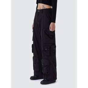 3D CARGO PANTS_BLACK