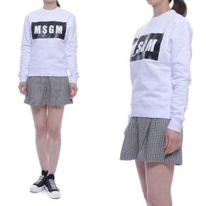 20FW 여성 MSGM 스퀘어 맨투맨 2941MDM962077990120F 2941MDM9620779901