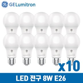 GE루미트론 LED 알뜰 전구 8W E26 x 10개