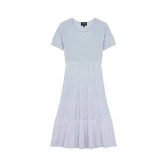 엠포리오아르마니 컬러 블록 리브드 니트 드레스(A523112508)