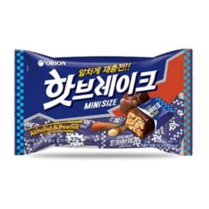  오리온 핫브레이크 미니 초콜릿 간식 사무실 학교 31개입