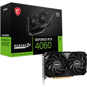 지포스 RTX 4060 벤투스 2X 블랙 OC D6 8GB.-