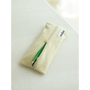 flat pencil case - lemon water (middle zipper)