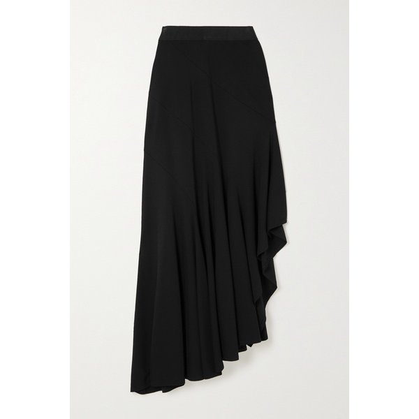 에스텔라 비대칭 스트레치 저지 맥시 스커트 블랙 1647597304061594