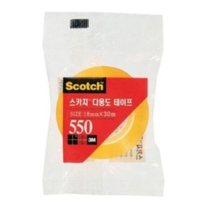 3M 550 스카치 다용도 테이프 리필 18mm X 30m_WAD3501