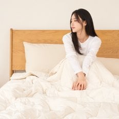 뉴질랜드 양모 100% 60수 고밀도 순면 차렵이불 Q