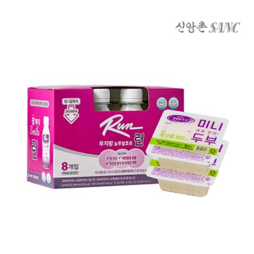 신앙촌 프로바이오틱 런 요구르트 8병 + 국산미니두부 2모