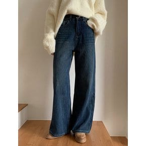 [Fleece-lined] Semi Wide Straight Denim Pants VPANTS_003