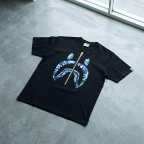 ABC 카모 샤크 티셔츠 M BLACK BLUE 001TEL301008MBK9