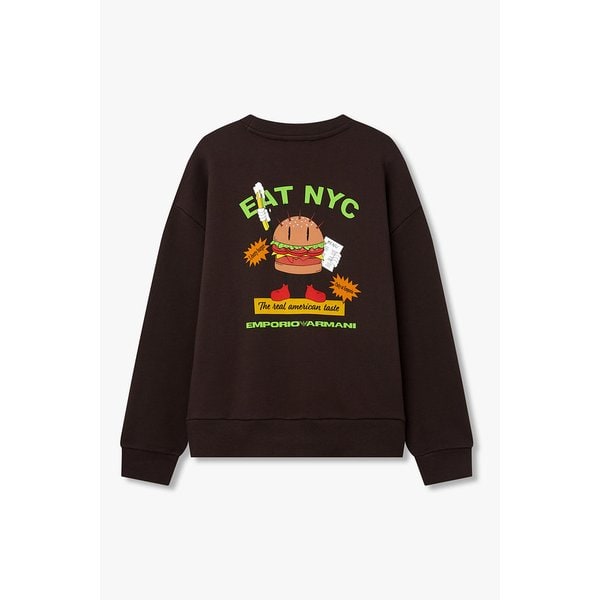 여성 햄버거 그래픽 스웨트 셔츠 A525326515000