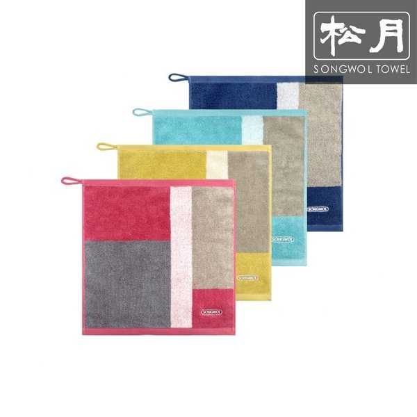 송월타올 컬러웨이34 고리 핸드타올 1매 (34x34cm)